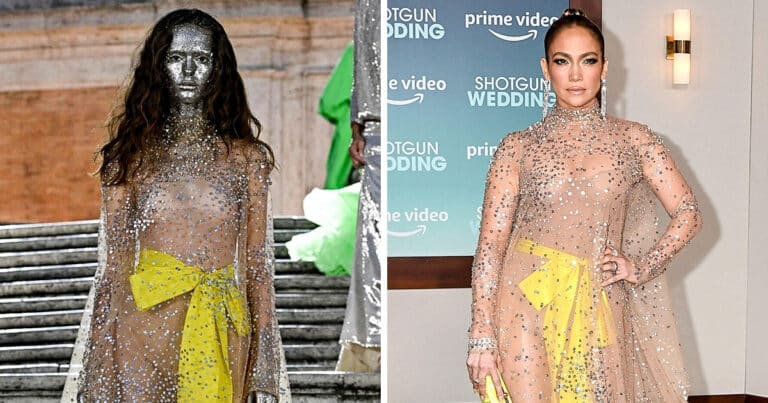 15 momente în care celebritățile si modelele au purtat aceleasi rochii iar diferentele au fost enorme