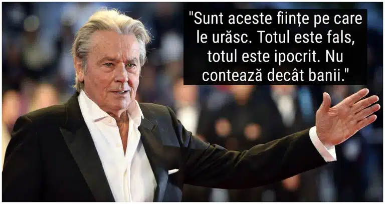 Alain Delon: „Totul este ipocrit. Nu mai există respect, nu contează decât banii. Voi părăsi fără regrete această lume”