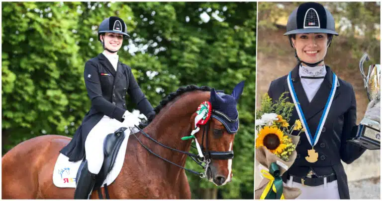 Arădeanca Daria Paliciuc, pe prima treaptă a podiumului la Campionatul Balcanic de Dresaj
