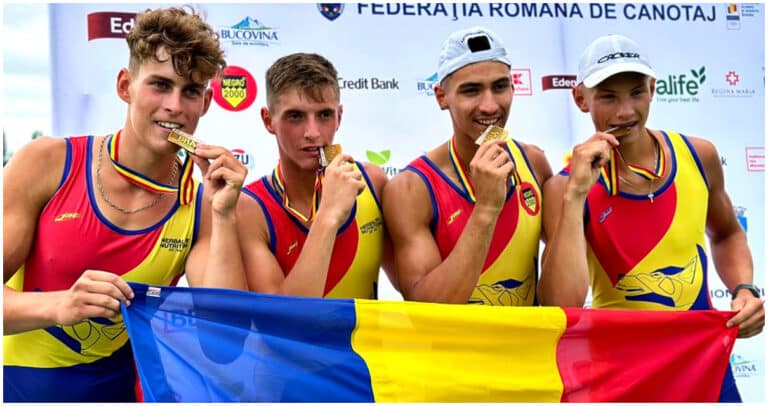 Canotorii români au câștigat 7 medalii în prima zi a Campionatelor Balcanice de juniori