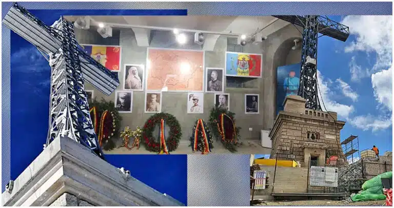 Moment istoric: Crucea de pe Caraiman atrage sute de militari, jandarmi și turiști la 95 de ani de la inaugurare și 10 de la înscrierea în Cartea Recordurilor